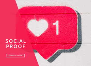 Likes on a social media post help build social proof
