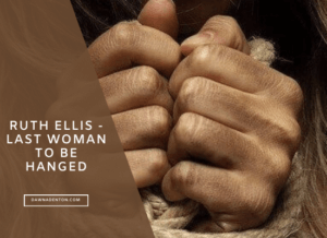 Hands of a woman constrained with rope