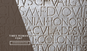 The first Roman Font of capital letters