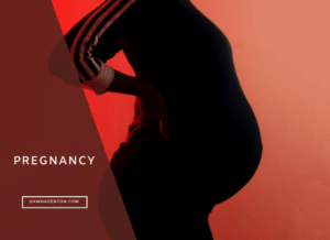 silhoutte of a pregnant woman