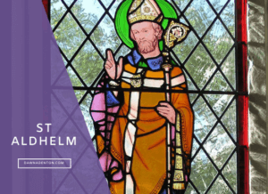 St Aldhelm, the founder of Frome in Somerset, UK