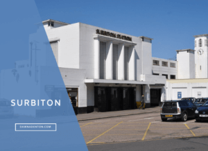 The art deco Surbiton Station in the south west of London