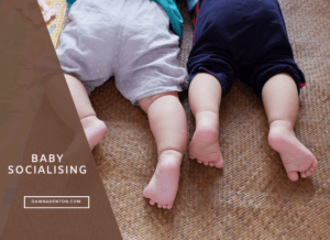Baby socialising is important