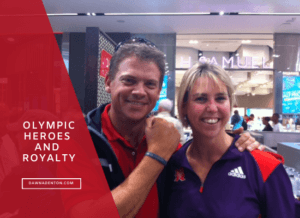 Dawn Denton with Tjaart van der Walt, South African golfer