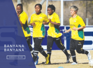 Banyana Banyana warming up at London 2012 at their base in Warwick