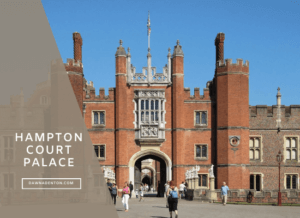 The front entrance of Hampton Court Palace