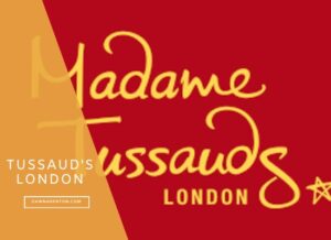 The logo for Madame Tussaud's in London