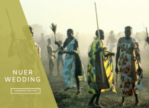 women dancing at a nuer wedding