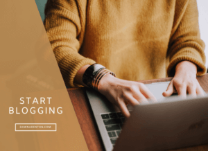coming up with ideas to start blogging can leave us frozen